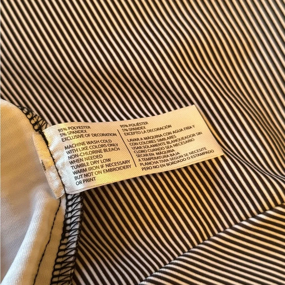 U.S. Polo Assn. Men's Polo Shirt - Black and White Stripes - Picture 7 of 7